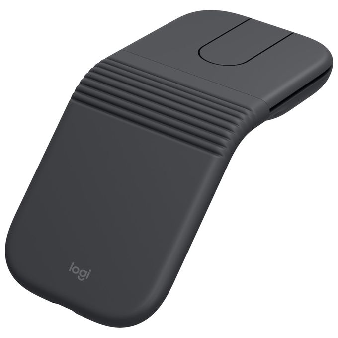 Logitech 910-007604 Mobi Fold Mouse Viaggio Ambidestro RF Wireless + Bluetooth 4000 DPI Touch Grafite
