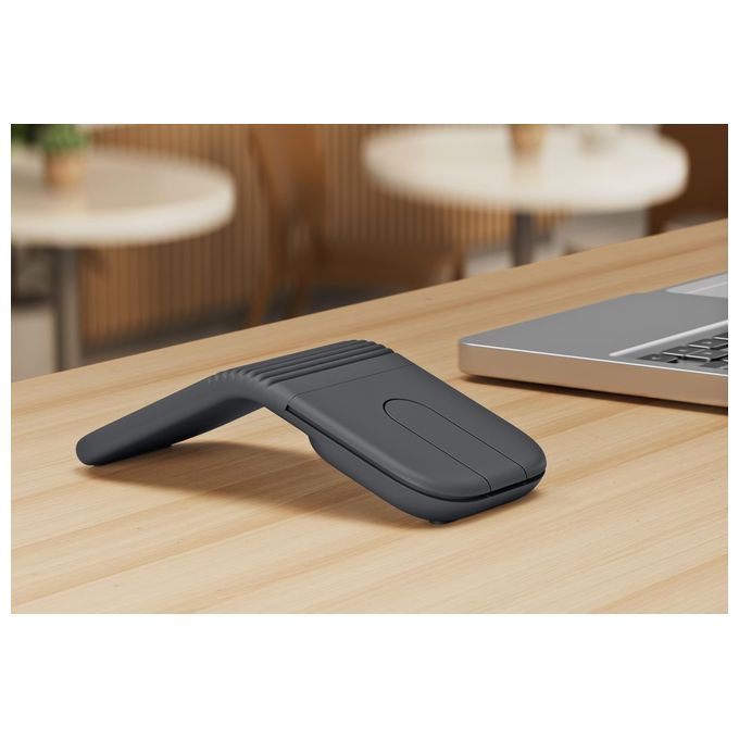 Logitech 910-007604 Mobi Fold Mouse Viaggio Ambidestro RF Wireless + Bluetooth 4000 DPI Touch Grafite