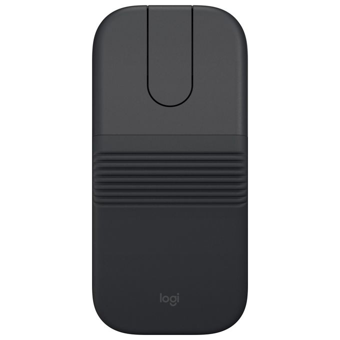 Logitech 910-007604 Mobi Fold Mouse Viaggio Ambidestro RF Wireless + Bluetooth 4000 DPI Touch Grafite