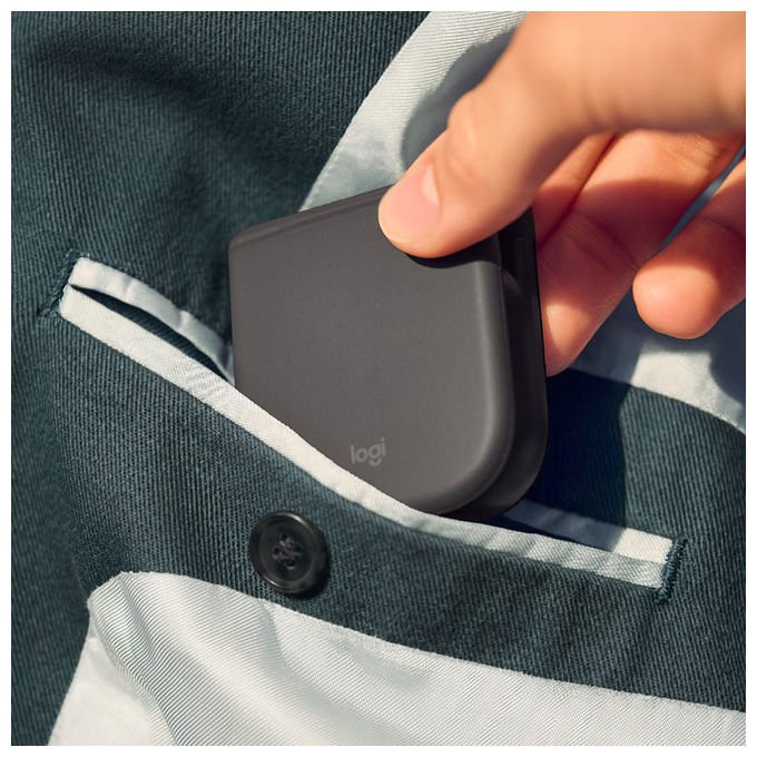 Logitech 910-007605 Mobi Fold Mouse Wireless 4000 dpi Pieghevole colore Graphite
