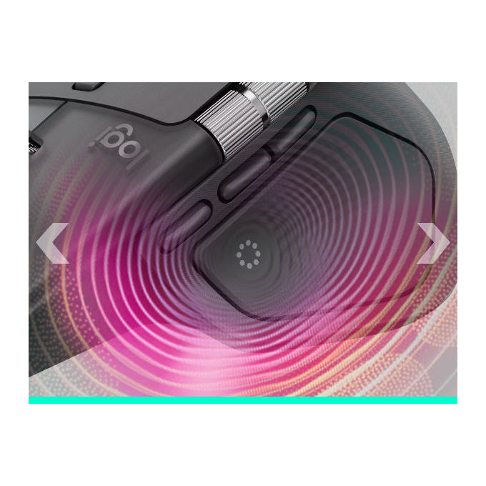 Logitech 910-007617 MX Master 4 for Business Mouse Wireless 8000 DPI con Scrolling MagSpeed e Clic Silenziosi colore Grafite