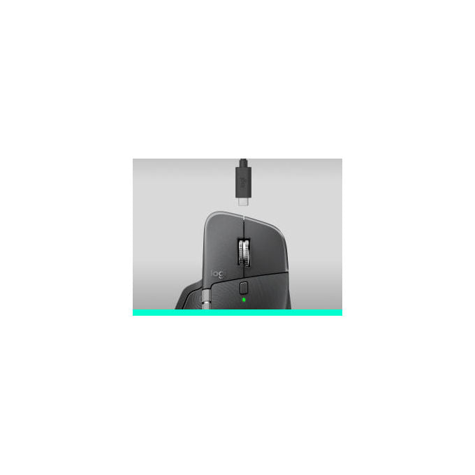 Logitech 910-007617 MX Master 4 for Business Mouse Wireless 8000 DPI con Scrolling MagSpeed e Clic Silenziosi colore Grafite
