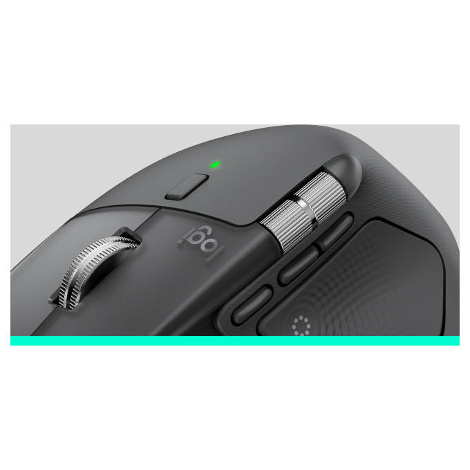 Logitech 910-007617 MX Master 4 for Business Mouse Wireless 8000 DPI con Scrolling MagSpeed e Clic Silenziosi colore Grafite