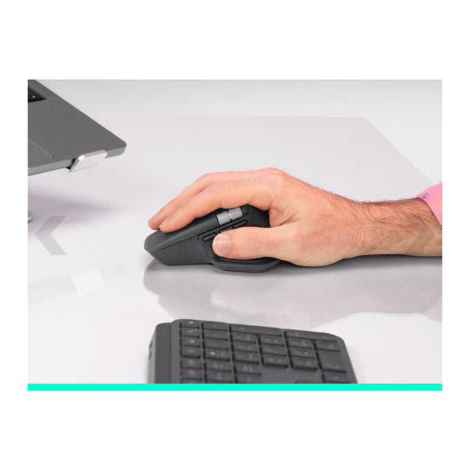 Logitech 910-007617 MX Master 4 for Business Mouse Wireless 8000 DPI con Scrolling MagSpeed e Clic Silenziosi colore Grafite