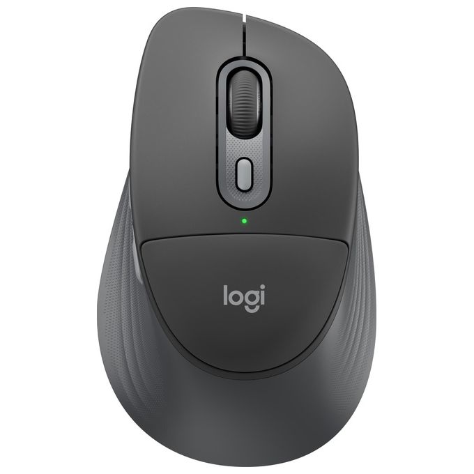 Logitech 910-007715 Signature Comfort Plus M850 L Mouse Wireless Ottico 4000 DPI Bluetooth Cuscinetto Palmare Clic Silenziosi colore Grafite