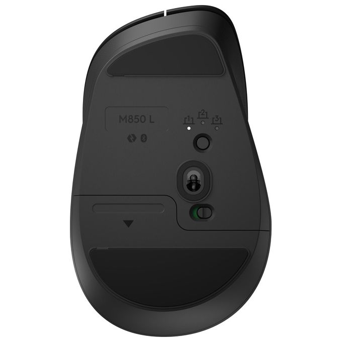 Logitech 910-007715 Signature Comfort Plus M850 L Mouse Wireless Ottico 4000 DPI Bluetooth Cuscinetto Palmare Clic Silenziosi colore Grafite