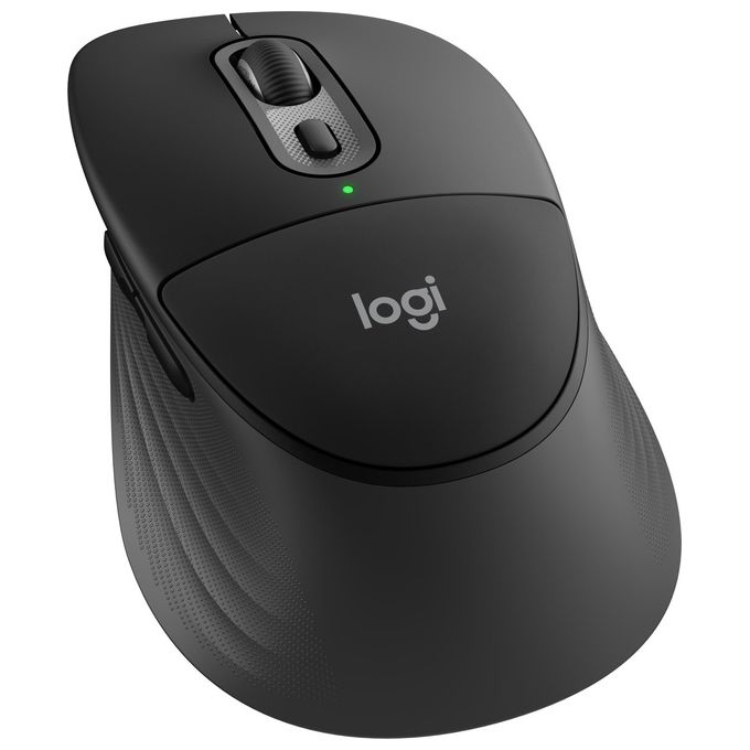 Logitech 910-007715 Signature Comfort Plus M850 L Mouse Wireless Ottico 4000 DPI Bluetooth Cuscinetto Palmare Clic Silenziosi colore Grafite