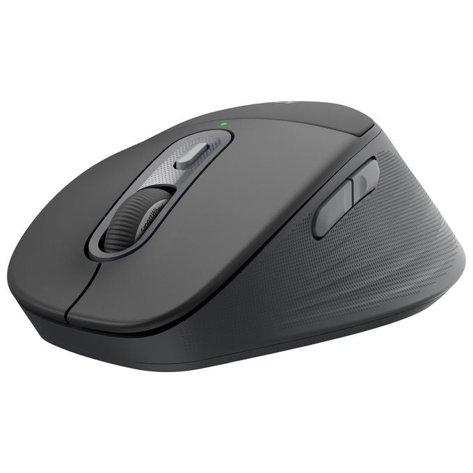 Logitech 910-007715 Signature Comfort Plus M850 L Mouse Wireless Ottico 4000 DPI Bluetooth Cuscinetto Palmare Clic Silenziosi colore Grafite