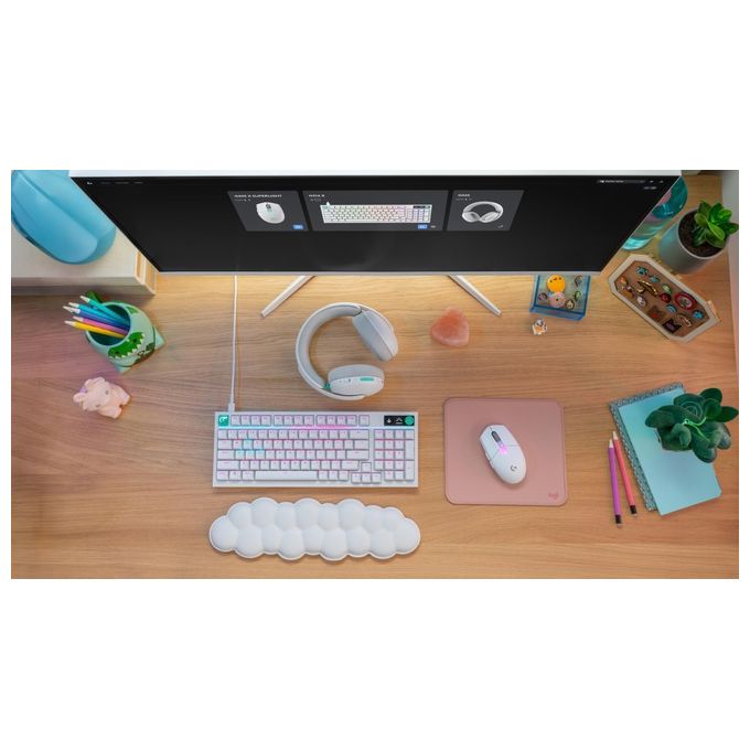 Logitech 910-007748 G305 X SUPERLIGHT Mouse da gioco Wireless 44000 DPI RGB LIGHTSYNC 6 tasti programmabili colore Bianco