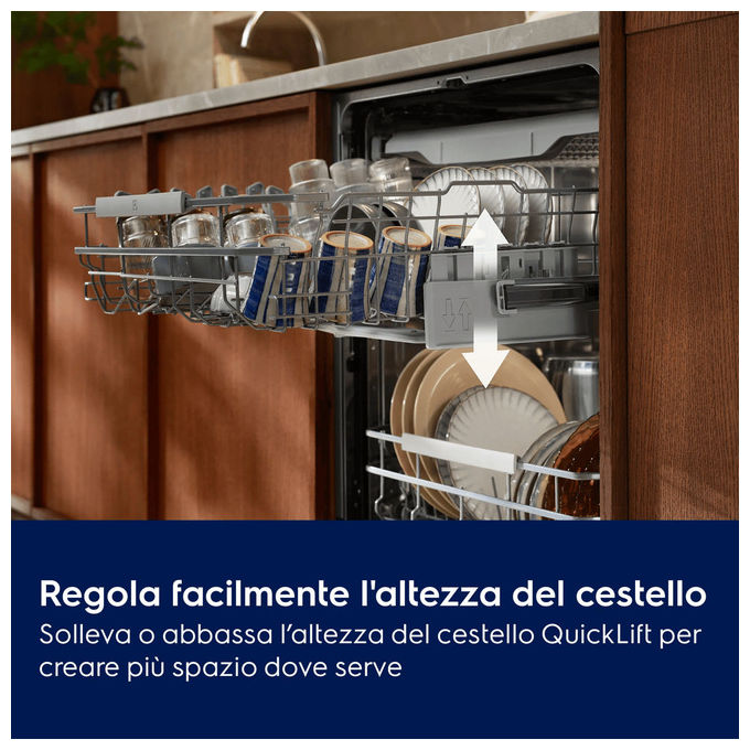 Electrolux 911 472 066 Serie 700 Lavastoviglie A scomparsa totale 13 coperti Classe B AirDry Tecnologia Inverter (60x55x81.5 cm) colore Nero