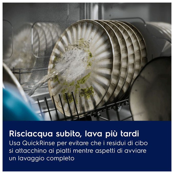 Electrolux KL52E100S Serie 500 Lavastoviglie da incasso 13 coperti Classe E AirDry TimeSet (59.5x81.8x55 cm) colore Bianco