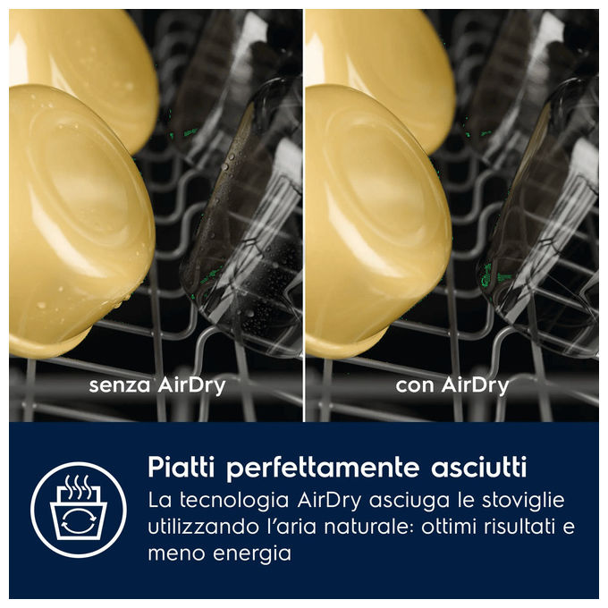 Electrolux 911 571 159 Serie 500 Lavastoviglie A scomparsa totale 13 coperti Classe D AirDry Tecnologia Inverter (81.8x59.6x55 cm) colore Nero