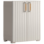 Keter Armadio Groove Basso 80x45x98H per Arredamento Esterno Design Moderno e Funzionale