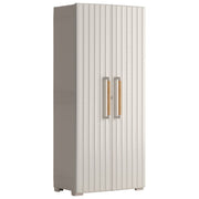 Keter Armadio Groove Portascope 80x45x180H per Arredo e Mobili da Giardino con Design Moderno e Impermeabile