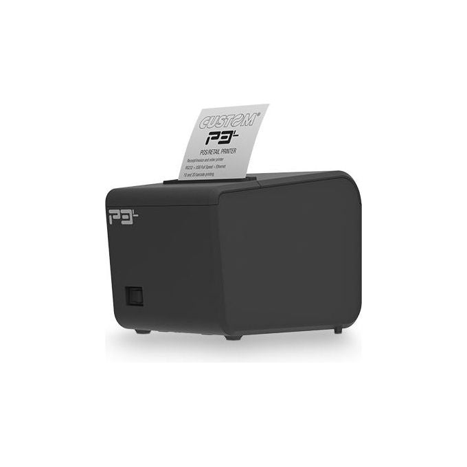 Custom 911MX010300733 P3L Stampante POS Termica 203 x 203 DPI 200 mm-s Ethernet USB RS232 colore Nero