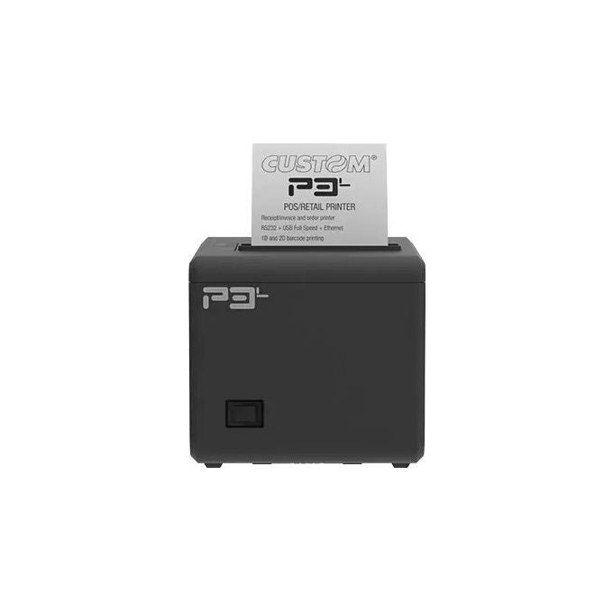 Custom 911MX010300733 P3L Stampante POS Termica 203 x 203 DPI 200 mm-s Ethernet USB RS232 colore Nero