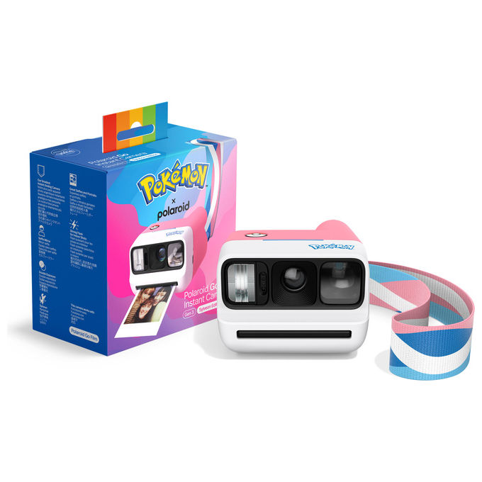 Polaroid 9211 Go Generation 3 Fotocamera Istantanea Edizione Sylveon con Flash Integrato e Specchio per Selfie colore Rosa