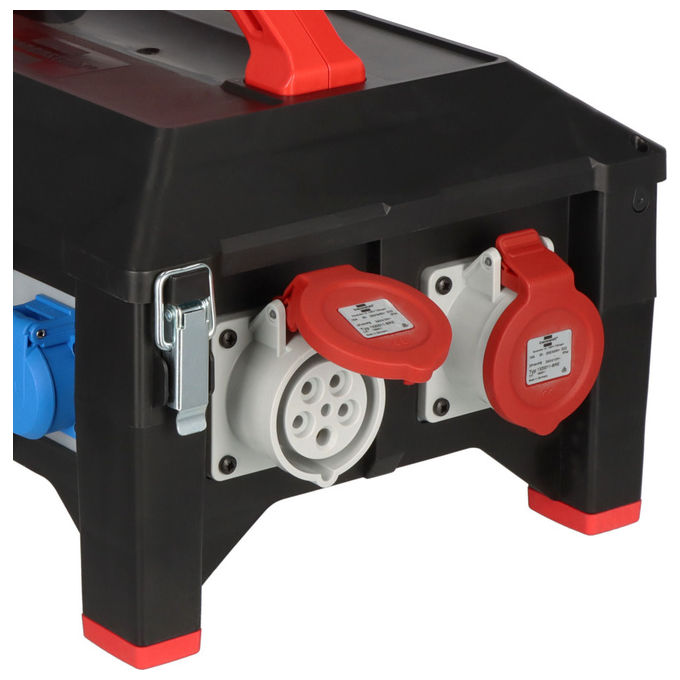 Brennenstuhl BSV5-63AFI Distribuitore di Energia Professionale 400 V 63 A IP44 3x CEE 6x Schuko 230V colore Nero