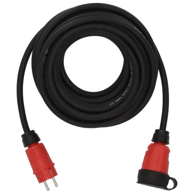 Brennenstuhl 9162100110 VN 1200 Cavo di prolunga H07RN-F 3G2,5 10 m IP44 resistente a olio e UV colore Nero