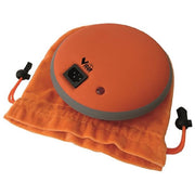 Vigor Dotty – Termoforo formato universale, riscaldamento rapido (circa 8 min), timer con spegnimento automatico, fodera in acciaio, lavabile, alimentazione elettrica, colore acciaio-orange
