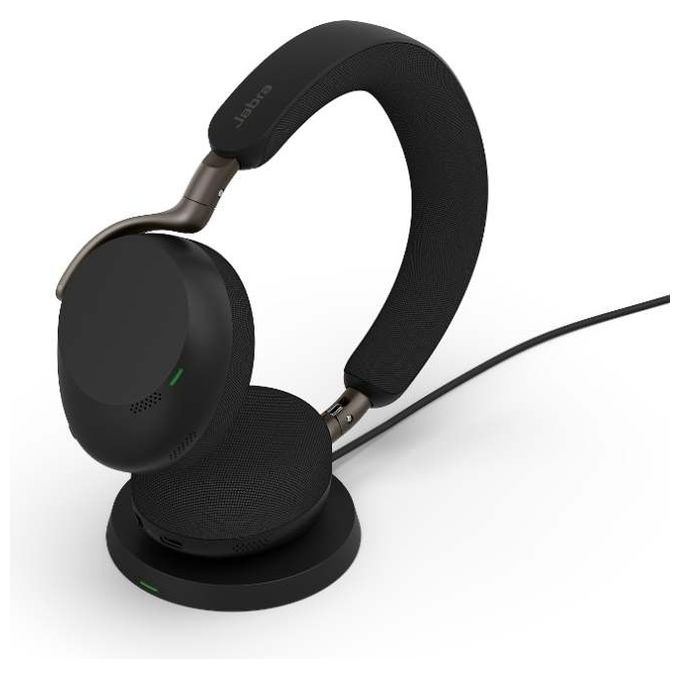 Jabra 14203-09 Evolve3 Caricabatterie Wireless con USB-A Compatibile con dispositivi Qi colore Nero