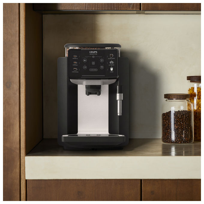Krups EA910A10 Sensation Macchina da caffe' Automatica Capacita' serbatoio 1,7 L Pressione 15 bar Potenza 1450 W colore Nero Cromo