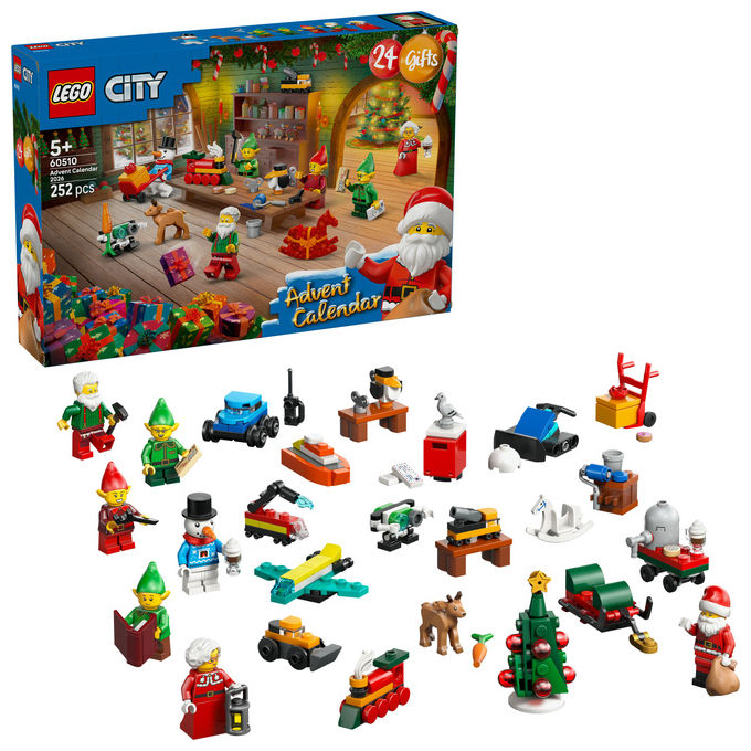 Lego 60510 Calendario dell'Avvento 2026 Set da Costruzione con 24 Sorprese 252 Pezzi colore Multicolore