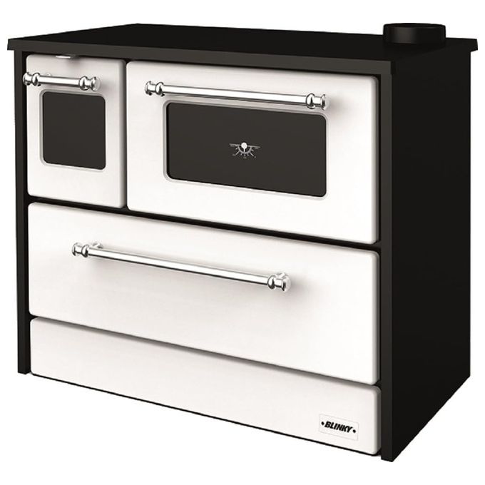 Vigor-Blinky Cucina a Legna con Forno Giusy Porta Vetro Bianca