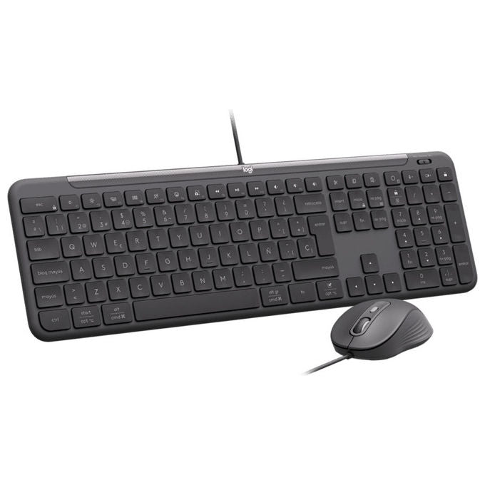 Logitech 920-013346 Wired Combo MK620 Kit Tastiera e Mouse Cablato USB Versione Italiana colore Nero