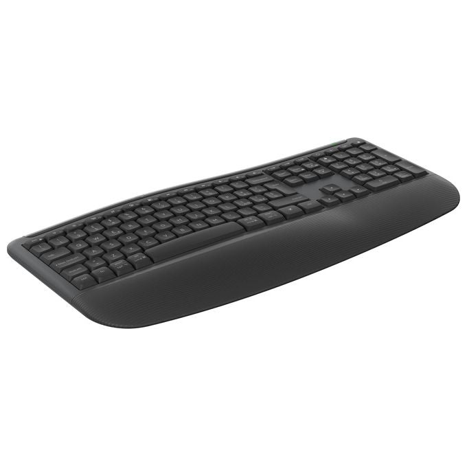 Logitech 920-014034 Signature Comfort Plus Combo MK880 Tastiera e Mouse Wireless con Poggiapolsi Integrato e Cuscinetto per Palmo Grafite