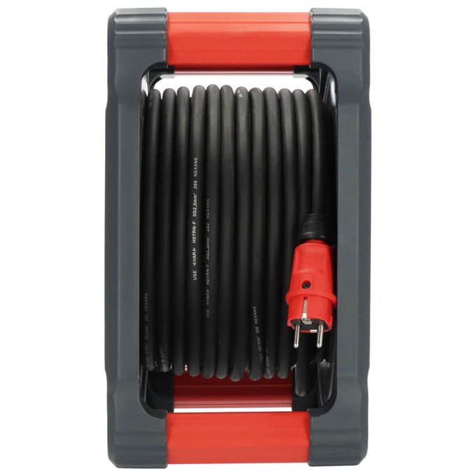 Brennenstuhl 9202330110 KA 3200 5 Avvolgicavo professionale 5 prese IP44 33 m H07RN-F 3G2.5 colore Nero Rosso Argento