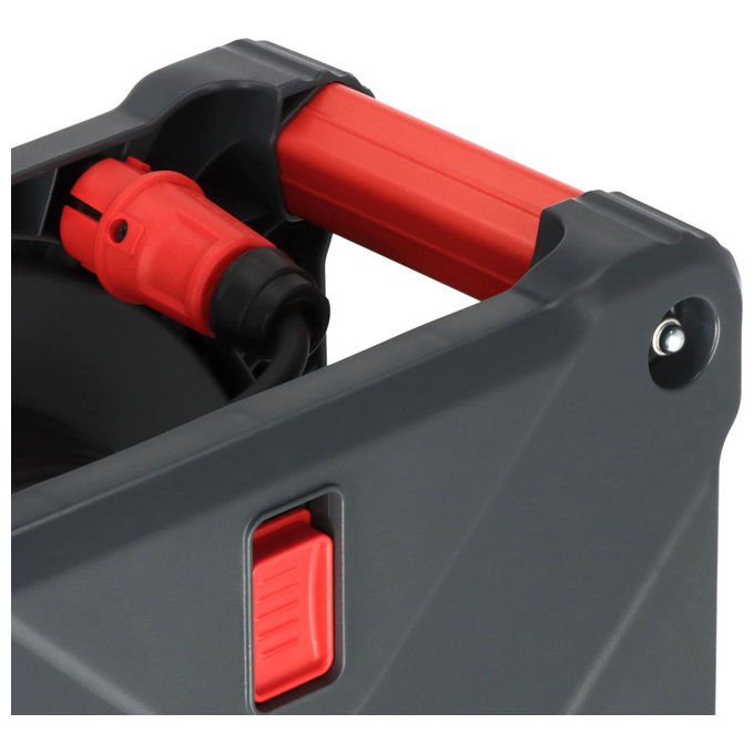 Brennenstuhl 9202330110 KA 3200 5 Avvolgicavo professionale 5 prese IP44 33 m H07RN-F 3G2.5 colore Nero Rosso Argento