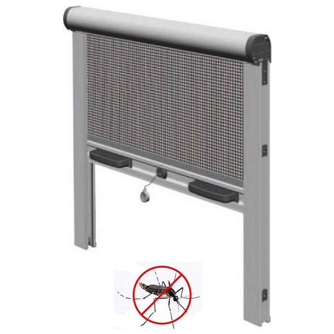 Zanzariera Avvolgibile Per Finestre E Porta 100X180 Bianca