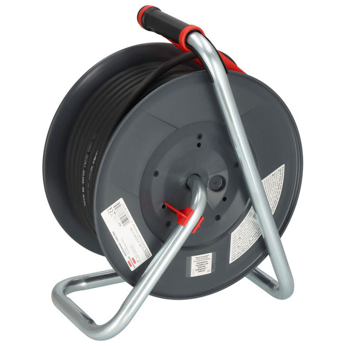 Brennenstuhl 9232400100 Professional Cavo Avvolgicavo 40 m 5 Prese IP44 H07RN-F 3G2.5 colore Nero Rosso