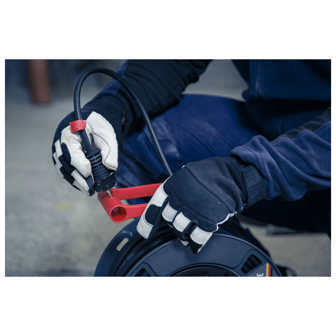 Brennenstuhl 9232400100 Professional Cavo Avvolgicavo 40 m 5 Prese IP44 H07RN-F 3G2.5 colore Nero Rosso