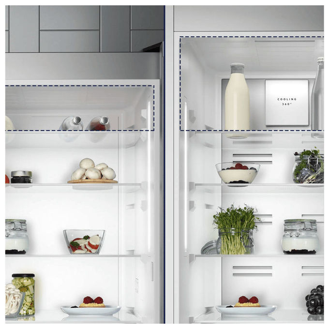 Electrolux 925 954 040 Serie 700 Frigorifero Combinato 269 L 188.4 cm Classe D 34 dB TwinTech Total No Frost Multiflow (54.6x54.9x188.4 cm) colore Bianco