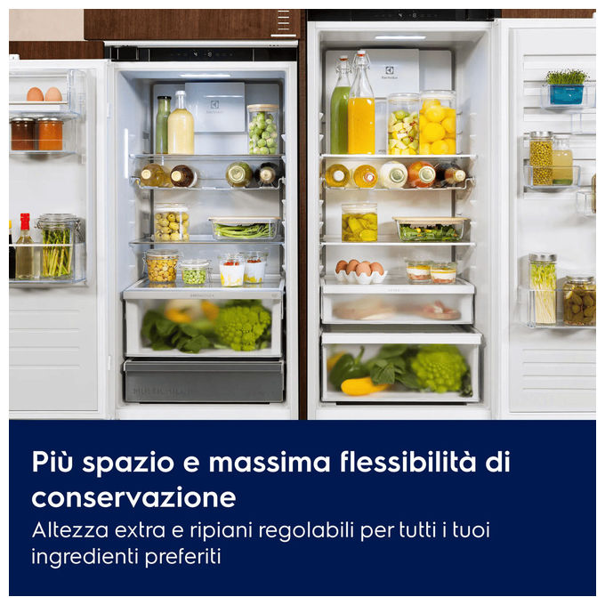 Electrolux 925 954 040 Serie 700 Frigorifero Combinato 269 L 188.4 cm Classe D 34 dB TwinTech Total No Frost Multiflow (54.6x54.9x188.4 cm) colore Bianco