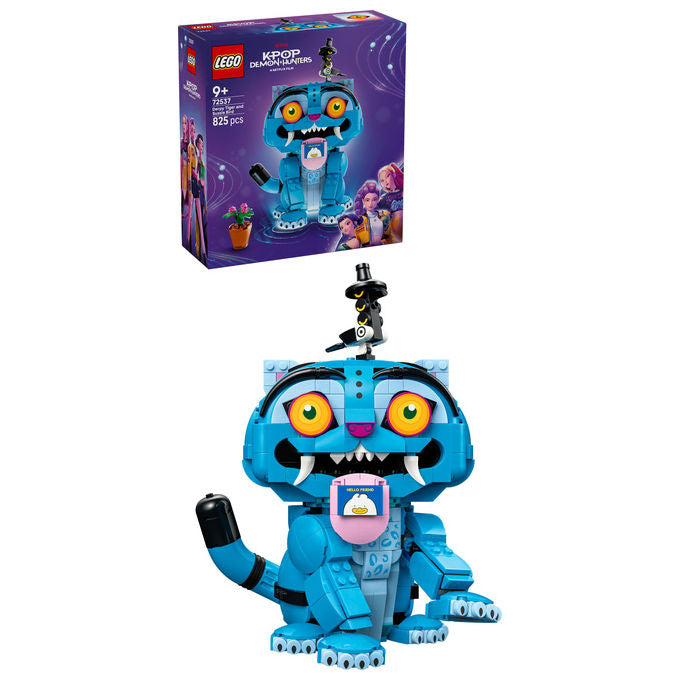 Lego 72537 KPop Demon Hunters Set da Costruzione con Derpy la Tigre e Sussie la Gazza 825 Pezzi colore Multicolore