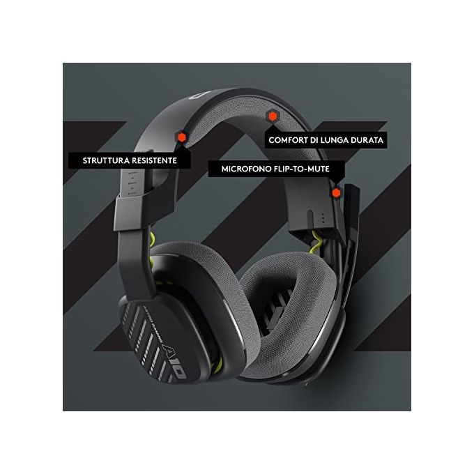 Logitech ASTRO A10 Cuffie Gaming Cablate Gen 2 Black