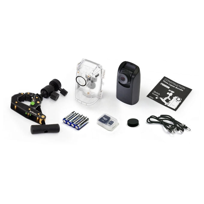 Brinno BCC300C Pacchetto di Costruzione Telecamera Time Lapse 1080P LCD 1.44'' IPS Durata Batteria 100 Giorni colore Nero