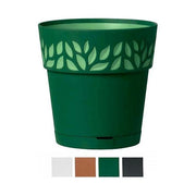 Stefanplast Vaso Cloe Tondo Riserva Acqua Grafite 15x15cm