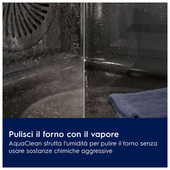 Electrolux 949 289 015 Serie 500 Forno da incasso Multifunzione 72 L Classe A+ SteamBake AquaClean (59.4x59.4x56.9 cm) colore Nero