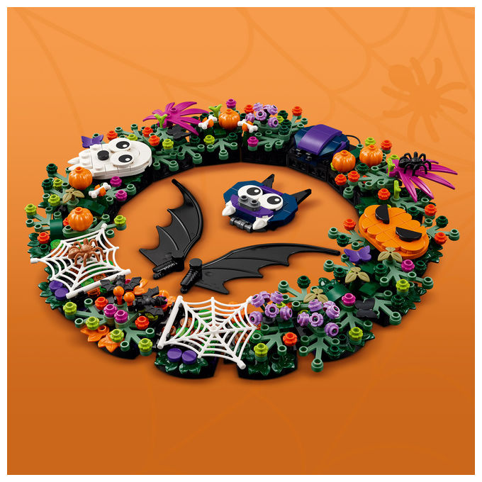 Lego 40825 Ghirlanda di Halloween con Pipistrelli Zucche Fantasmi e Ragnatele 617 pezzi colore Multicolore