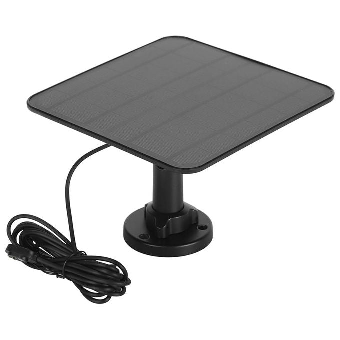 Toucan TWSCSP01WU-ML Caricabatterie Pannello Solare 5 W Compatibile con Telecamere Toucan Pro e Scout IP65 3 metri colore Nero