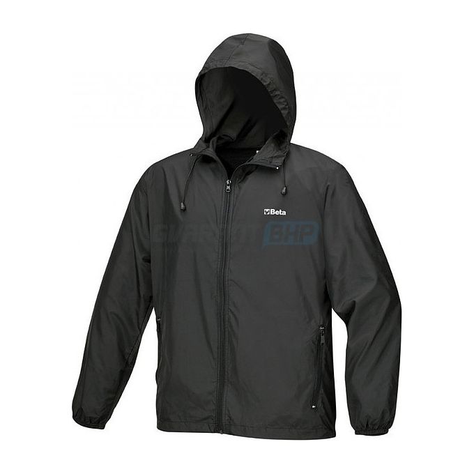 BETA K-way Tascabile con Cappuccio Nero Taglia M