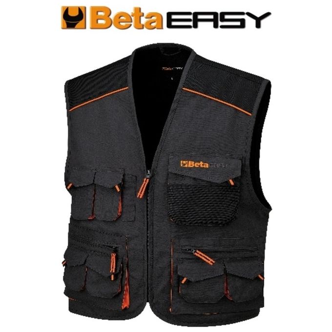 BETA Gilet Easy Canvas Grigio Taglia XS