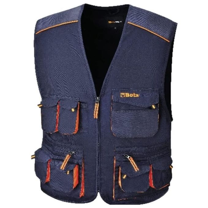 BETA Gilet Easy Twill 180gr Blu Taglia XS