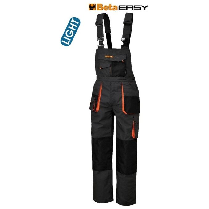 BETA Salopette Easy Twill 180gr Grey Taglia XS