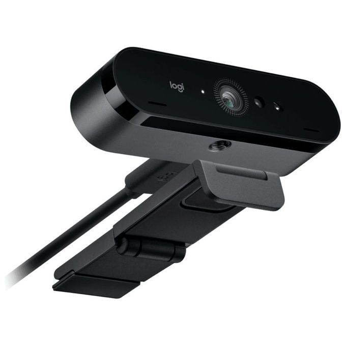 Logitech 960-001718 Brio 4K Webcam 13 MP Risoluzione 4096 x 2160 Pixel 90 fps USB-C Microfono Incorporato colore Grafite