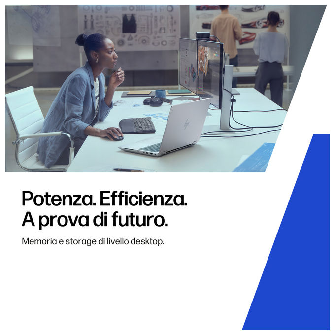 HP DK1L5ET ZBook Fury Laptop Intel Core Ultra 7 255HX 40,6 cm (16'') WUXGA 64 GB DDR5-SDRAM 1 TB SSD NVIDIA RTX PRO 2000 Blackwell Wi-Fi 7 Windows 11 Pro AI Workstation colore Argento
